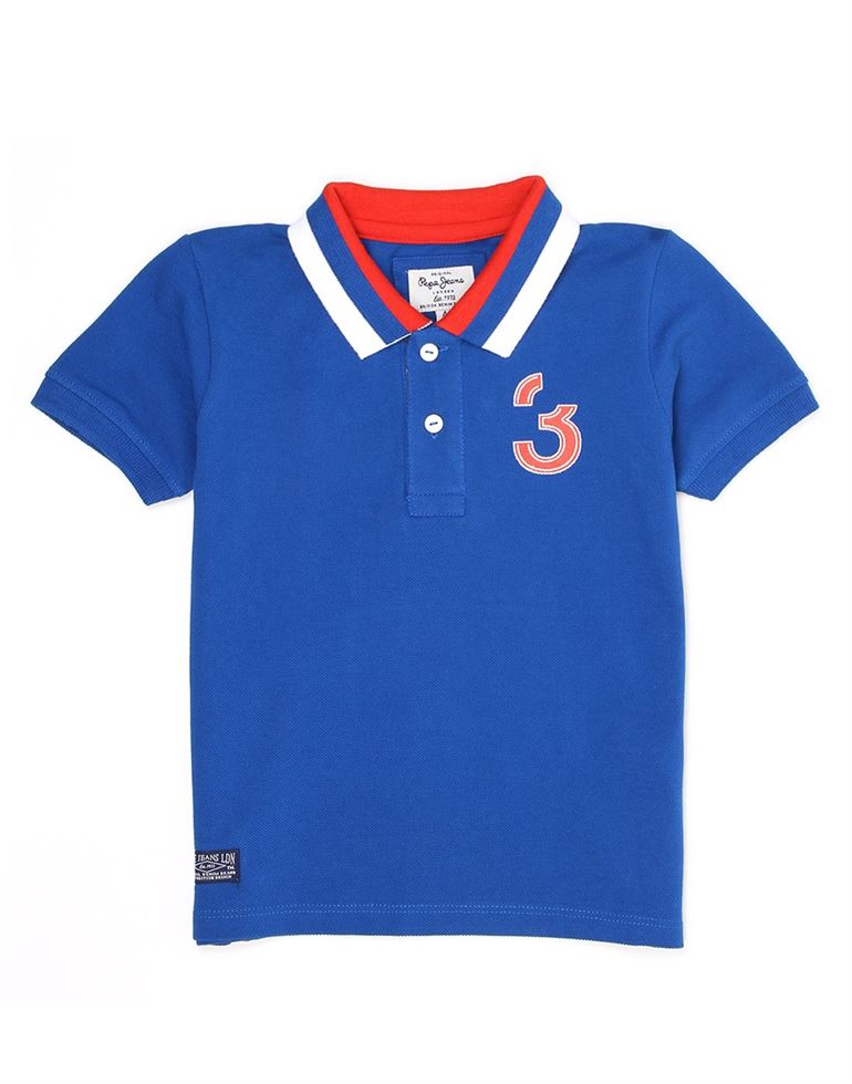 Pepe Jeans Boys Blue Solid T-Shirt